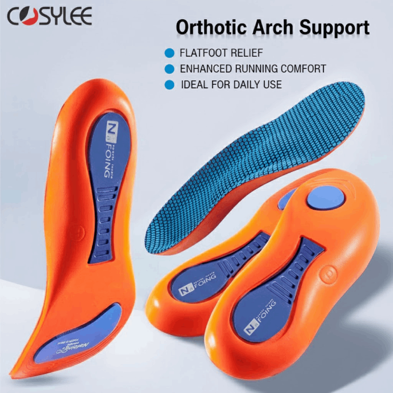 พื้นรองเท้ารองรับ Orthotic Arch สําหรับเท้าแบน - สวมใส่สบายสําหรับการวิ่งและของใช้ประจําวัน