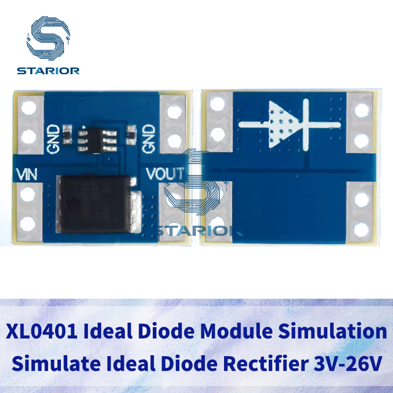 XL0401 โมดูลไดโอดเหมาะสําหรับจําลองการใช้ไดโอด 3V-26V 5.5mΩ บอร์ด MOS ความต้านทานภายในต่ํา