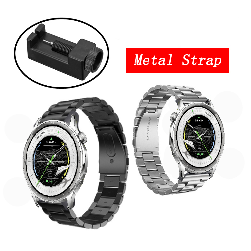 สําหรับ OPPO Watch S Watch สายโลหะ สายสแตนเลสแข็ง