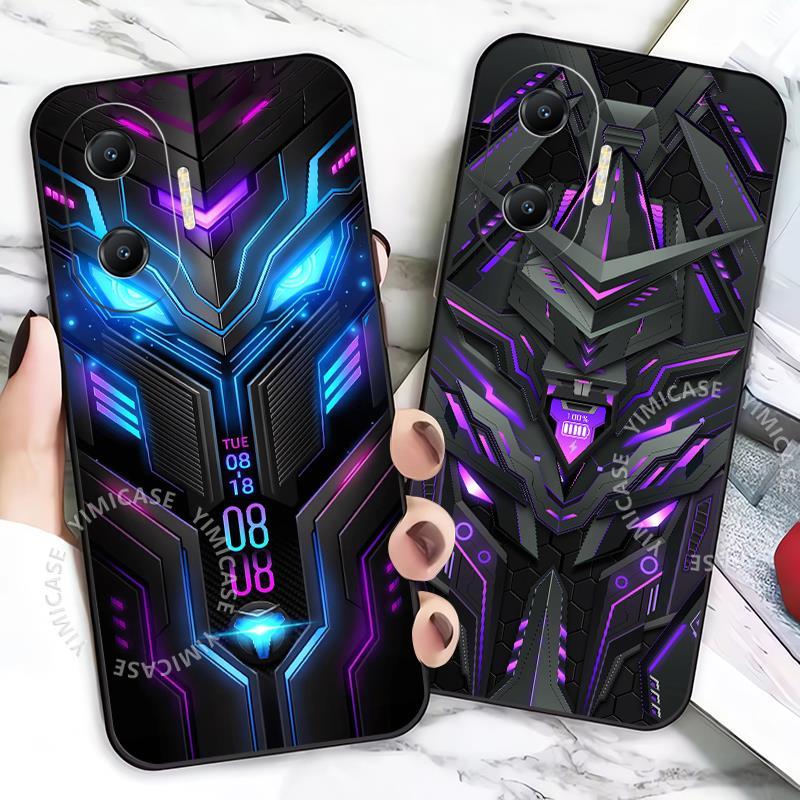 เคสสําหรับ XiaoMi POCO F7 F6 F5 F4 F3 GT Pro Ultra Cover ดอกไม้ sci-fi mecha Soft Case