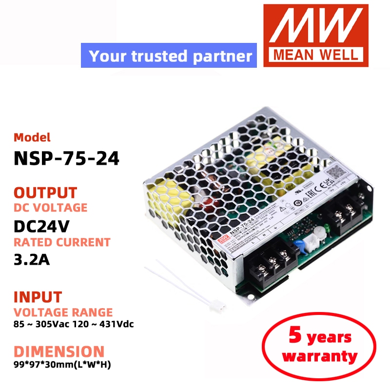 MEAN WELL NSP-75-24 NSP-75-12 NSP-75-5 NSP-75-48 15V 36V 60V Switching Power Supply Meanwell DC powe