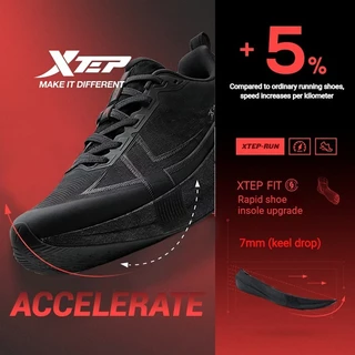 XTEP 2000KM 5.0 รองเท้าวิ่งผู้ชายกันกระแทก Rebound Shock Absorption น้ําหนักเบา Stable ผู้หญิงกีฬารองเท้า