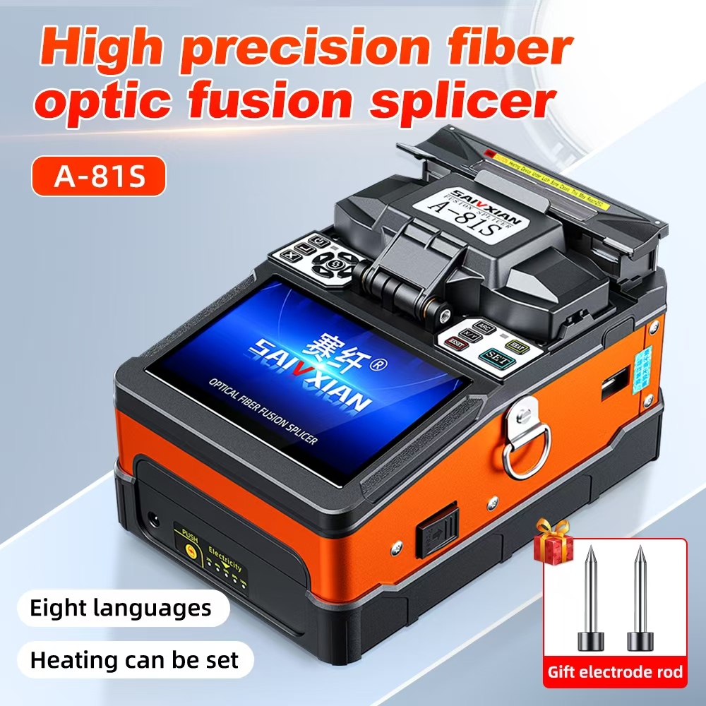 SAIXIAN 81S เครื่องฟิวชั่นอัตโนมัติ Fiber Optic Fusion Splicer Mechine FTTH Fiber Welding