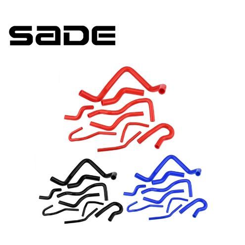 SADE สําหรับ Civic D15 D16 SOHC EG/EK 1992‐2000 9 ชิ้นซิลิโคนสีแดงหม้อน้ําอัตโนมัติท่อชุด