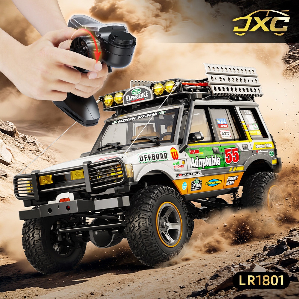 JXC LR1801 1/18 RC จําลองรีโมทคอนโทรลไฟฟ้ารุ่นรถ Crawler 2.4GHz RTR ของเล่นเด็กผู้ใหญ่