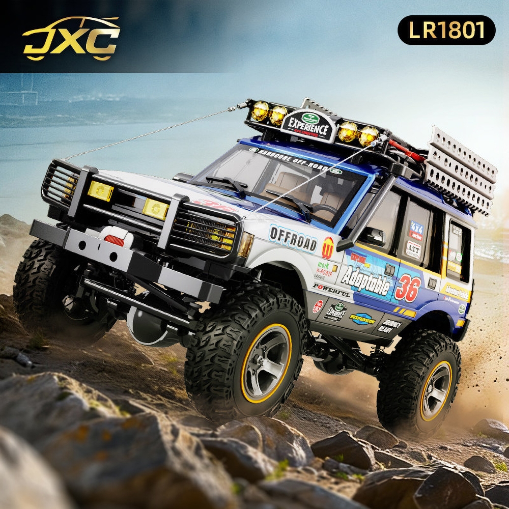JXC LR1801 1/18 RC จําลองรีโมทคอนโทรลไฟฟ้ารุ่นรถ Crawler 2.4GHz RTR ของเล่นเด็กผู้ใหญ่