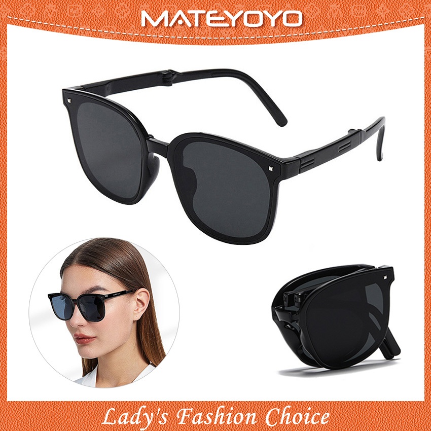 MATEYOYO แว่นกันแดดพับได้เลนส์โพลาไรซ์แว่นกันแดดท่องเที่ยวกลางแจ้งแว่นกันแดดแว่นกันแดด
