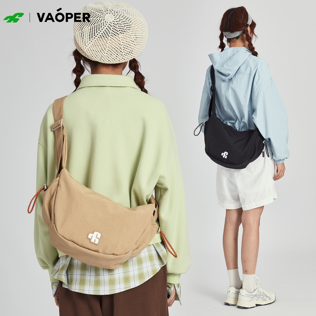 กระเป๋าเสี้ยว VAOPER | กระเป๋าสะพายข้างทรงขนมจีบ | ไนลอนกันน้ำ ทุกเพศใช้ได้ | เหมาะเดินทาง ช้อปปิ้ง ของขวัญ L460S