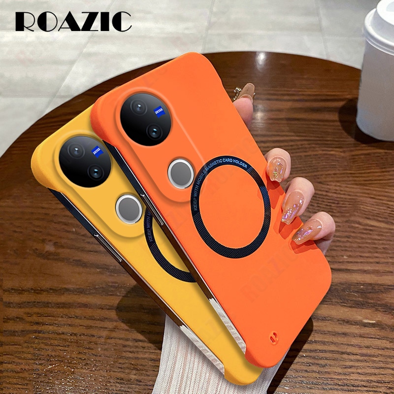 เคสโทรศัพท์ไร้กรอบเข้ากันได้สําหรับVIVO V50 5G Colorful Ultra-thin Hard PCปกหลังMatte Skin Friendlyฝาครอบกล้องแขนป้องกันSc01