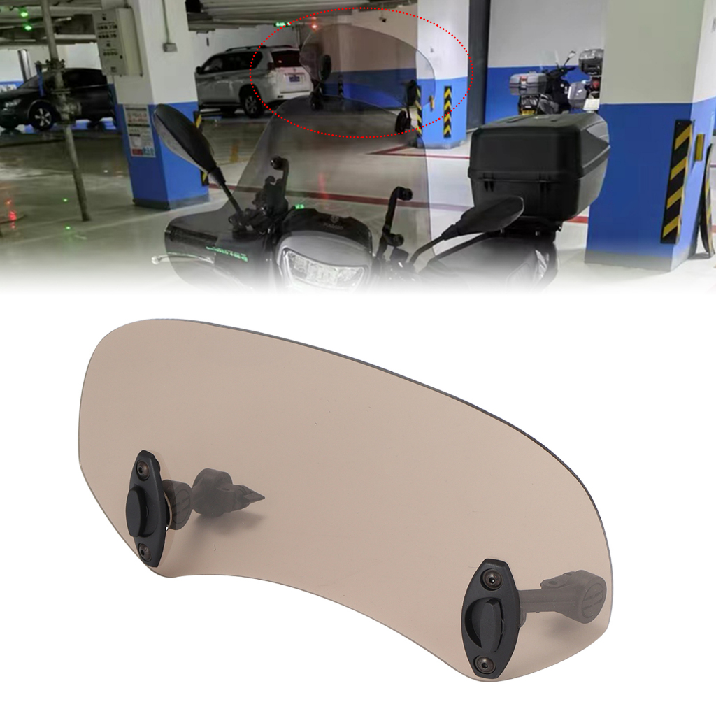 Universal รถจักรยานยนต์กระจก Extension ปรับสปอยเลอร์ Clamp-On Deflector กระจก