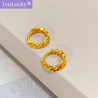 TenLucky ต่างหูน้ําแข็งผู้หญิงแฟชั่น 916 ต่างหูทองสําหรับผู้หญิงของขวัญ