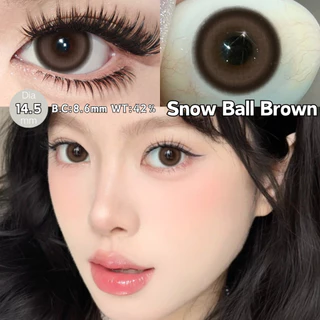 คอลแทคเลนส์ 【องศา -0.00 ~ -4.00】UYAAI คอนแทคเลนส์ ตาโต คอนแทคเลนส์สีน้ําตาล Aoki Series 14~14.5 มม 2 ชิ้น