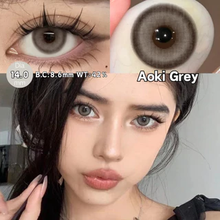 คอลแทคเลนส์ 【องศา -0.00 ~ -4.00】UYAAI คอนแทคเลนส์ ตาโต คอนแทคเลนส์สีน้ําตาล Aoki Series 14~14.5 มม 2 ชิ้น