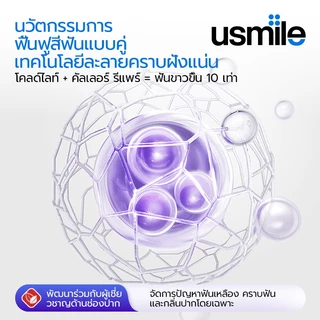 【 ซื้อ 1 แถม 1】usmile OPTICAL WHITE Toothpaste ยาสีฟันออปติดไวท์ รสองุ่นมิ้นต์ ปรับสีฟันขาวกระจ่างใส 100g