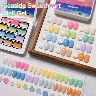 XEIJAYI Island Sweetheart Series 12 สีชุดสี Macaron เหมาะสําหรับร้านทําเล็บและครอบครัว DIY