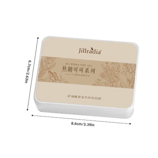 JILLRADIA ฤดูใบไม้ร่วงฤดูหนาวคาราเมลโกโก้ไล่โทนสีเจลยาทาเล็บชุด 9 สีเหมาะสําหรับร้านและของใช้ประจําวัน