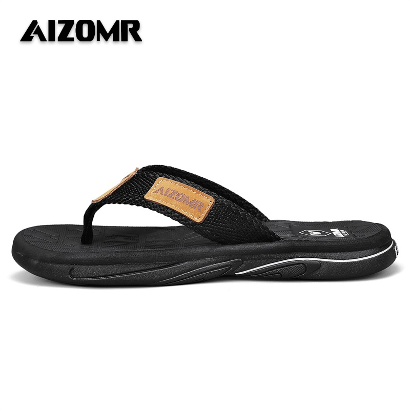 AIZOMR  รองเท้าแตะผู้ชาย แบบหนีบ กันลื่น แห้งเร็ว คุณภาพสูง เหมาะกับใส่กลางแจ้ง รุ่น A2161