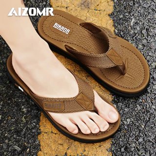 AIZOMR รองเท้าแตะผู้ชาย สไตล์ลําลอง กันลื่น ทนต่อการสึกหรอ ดีไซน์ดั้งเดิม เหมาะกับชายหาด และกิจกรรมกลางแจ้ง รุ่น A2167