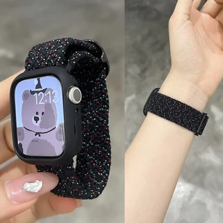 กรณี + สายไนลอนสําหรับ แอปเปิล ดู 46/42/44/40/45/41 มม.42 มม.38 มม.ปรับวงยืดหยุ่นสําหรับ iดู ชุด 11 10 9 8 7 6 กับ 5 4 พิเศษ3/2 สายคล้องกรณีนุ่