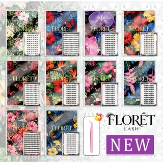 FLORÈT LASH 20 แถวขนตาปลอมขนตาติดด้วยตนเองธรรมชาติกล่องเดียวหกรูปแบบคุณภาพสูงนํากลับมาใช้ใหม่ได้