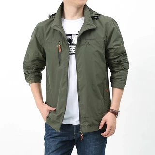เสื้อแจ็คเก็ตผู้ชายระบายอากาศได้น้ำหนักเบานี้มีหลายสีให้เลือก