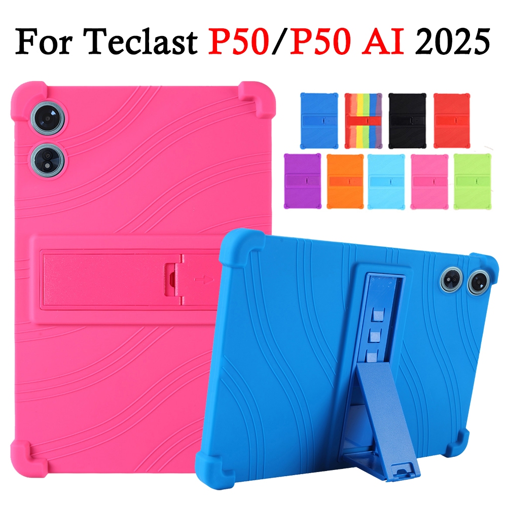 สําหรับ TECLAST P50 AI 11 "แท็บเล็ต FHD แฟชั่นซิลิโคนอ่อนนุ่มกรณีแท็บเล็ต Teclast P50 2025 หนา Stent