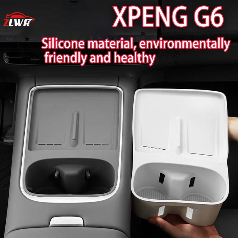 ZLWR 25-26 XPENG ก6 รถไฟเหาะน้ําไร้สายชาร์จควบคุมกลางแผ่นซิลิโคนตกแต่งภายในรถอุปกรณ์ตกแต่งรถยนต์อุปกรณ์ดัดแปลง ราคา ถูกที่สุด ดีลบีเคเค แกลเลอรีภาพที่ 3