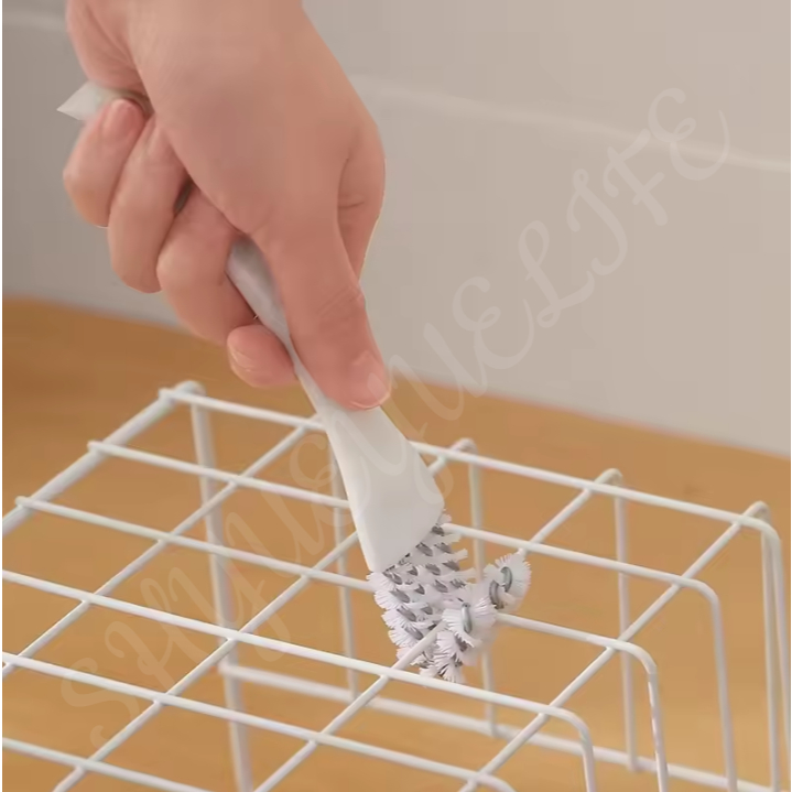 ชิเยว่เยว่ เตาทําความสะอาดข้อศอกแปรงตารางช่องว่างทําความสะอาดแปรงอุปกรณ์ครัวในครัวเรือน - รูปที่ 5