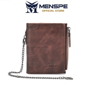 MENSPE Mens Retro PU Short Wallet Multi-Functional Anti-Thef…
