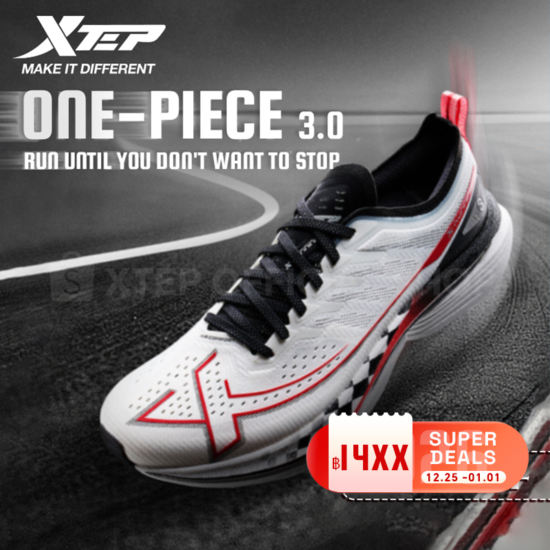 【xtep】one piece 3.0丨รองเท้าวิ่งฤดูร้อน ดีไซน์เบาสบาย ระบายอากาศได้ดี