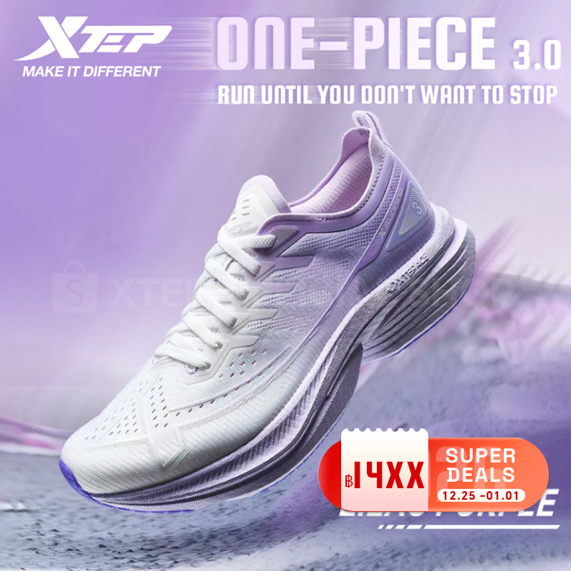 【xtep】 One Piece 3.0 | ใหม่ฤดูใบไม้ร่วง มีระบบระบายอากาศ ดูดซับแรงกระแทก สำหรับวิ่งของผู้หญิง