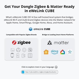 Sonoff ZB Dongle-E Zigbee 3.0 USB Dongle Plus เครื่องวิเคราะห์เกตเวย์ Zigbee2MQTT อินเตอร์เฟซ USB พร้อมเสาอากาศ