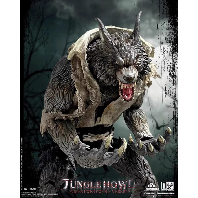 COOMODEL x Puppet Show PM002 1/12 Palm Monster Howling Werewolf Jungle Deluxe Action Figure