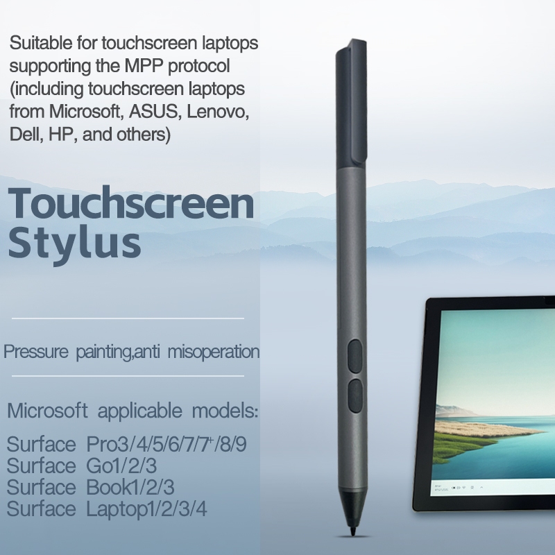 ปากกา Active Stylus รองรับ Microsoft Surface Pro 3-10, Go 1-4, Book 1-4, Laptop 1-4
