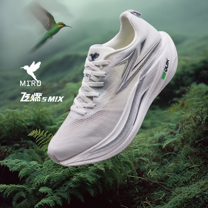 361 Degrees Flame 5 Mix Running Shoes Carbon Plate Lightweight Breathable Marathon thumbnail 7