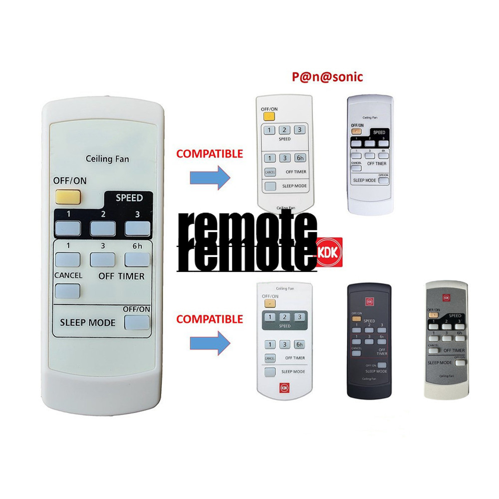 เหมาะสําหรับ Panasonic KDK FAN รีโมทคอนโทรลเพดานพัดลมฟังก์ชั่นรูปลักษณ์การใช้งานเดียวกัน