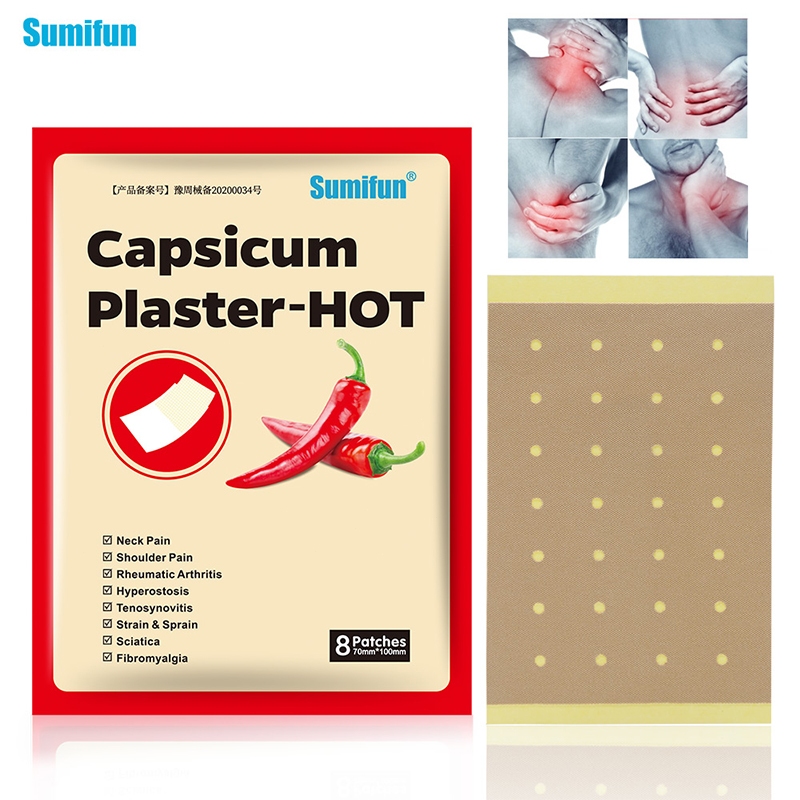 8 ชิ้น Gentle Chili-Infused Body Care Pad