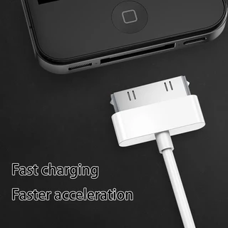 สำหรับ Apple 4 / 4s iphone4s สายเคเบิลข้อมูล ipad 1 / 2/3 ชาร์จโทรศัพท์มือถือสี่แท็บเล็ตหัวหนึ่งชุด ip4 เก่า ipod widehead widehead ชาร์จเร็วสายถักเปีย
