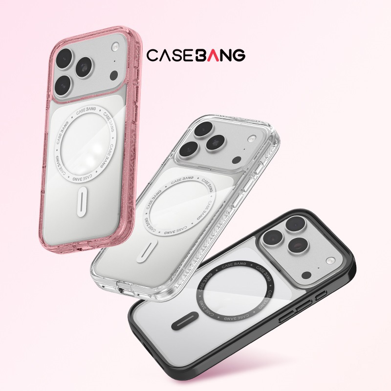 CASEBANG ImagiSnap แม่เหล็ก กันกระแทก Military Clear/Pink/Black case iPhone 15-17