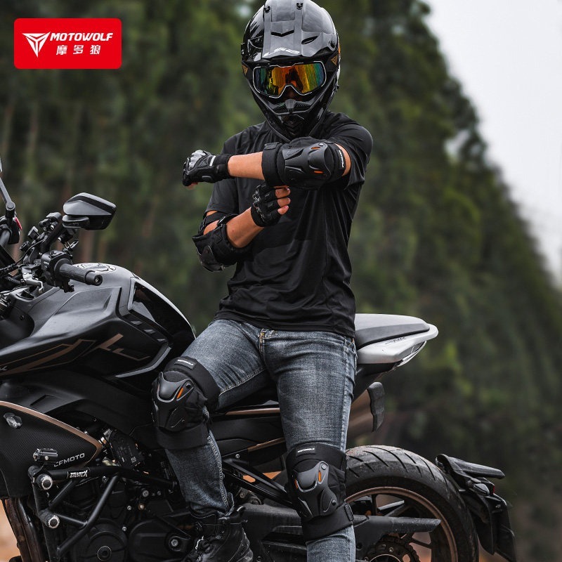 MOTOWOLF สนับเข่ามอเตอร์ไซค์ CE Certified - สนับเข่าป้องกันแรงกระแทกแบบมืออาชีพพร้อม - รูปที่ 2