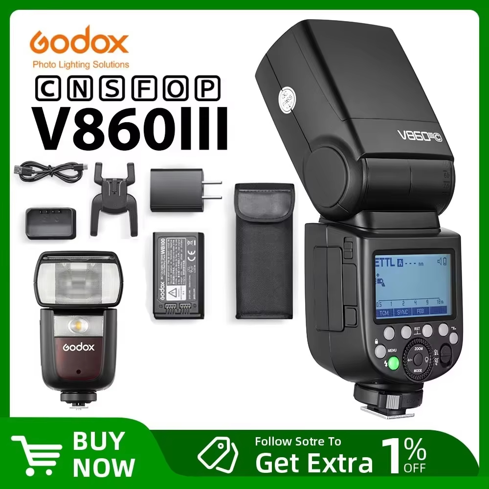 Godox V860III TTL HSS 2.4G Speedlite V860III-C V860III-N V860III-S แฟลชกล้อง
