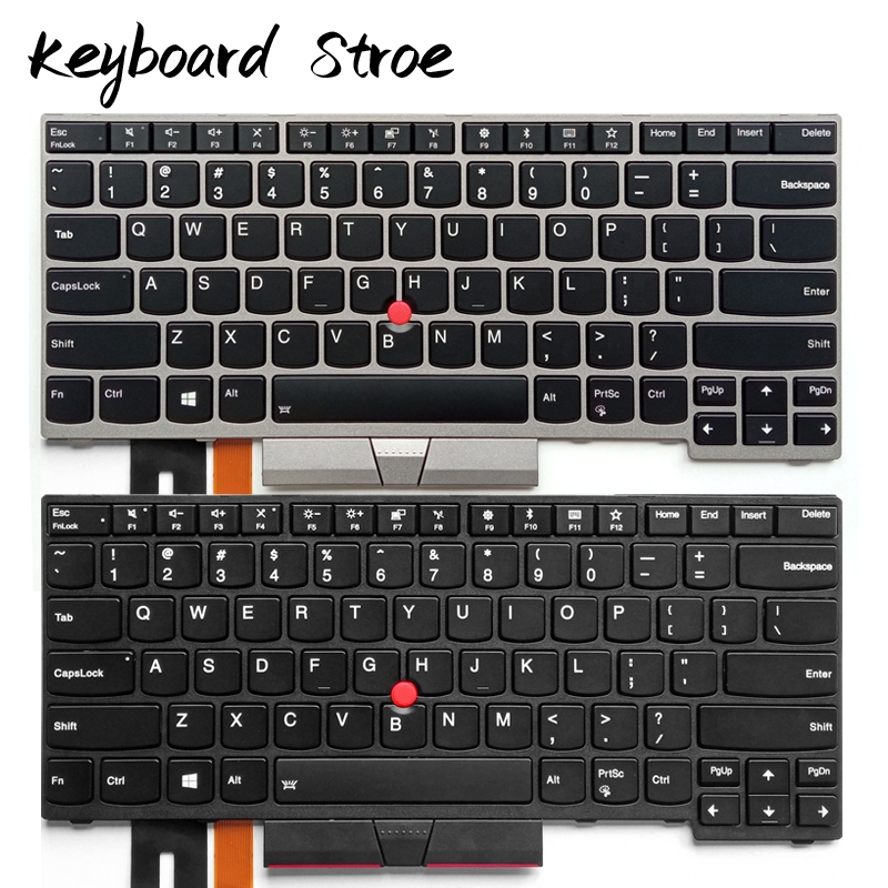 สําหรับ Lenovo ThinkPad E480 E485 E490 E495 T480S T490 T495 L380 L390 L480 L490 R480 แป้นพิมพ์แล็ปท็