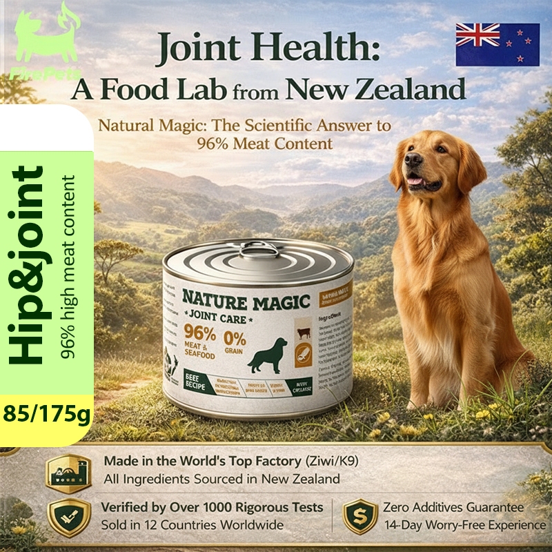 อาหารสุนัขสําหรับข้อต่อสะโพก 96 เนื้อสูงแบบเดียวกับ ZIWI 4 Core ส่วนผสม Grain Free ปราศจากกลูเตน NAT