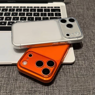 【Large window/Matte TPU soft case/White】เคส compatible for iPhone 13 14 15 16 17 pro max case
