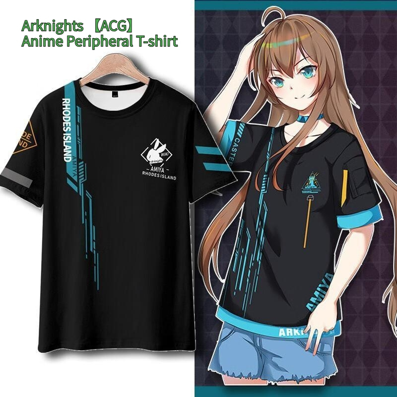 Arknights ACG เสื้อยืดอนิเมะ