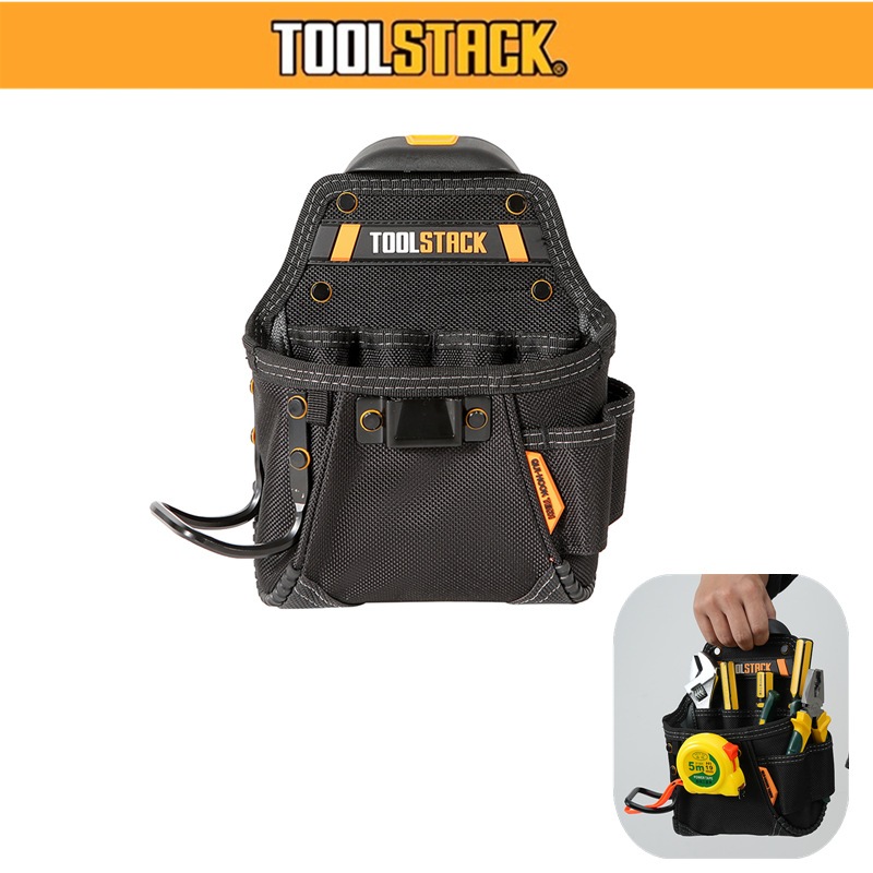 TOOLS TSK-24 Mini เครื่องมือกระเป๋าเอวเล็ก Quick Hang เข็มขัดคลิปสําหรับค้อนไขควงช่างไม้ช่างไฟฟ้า DIY