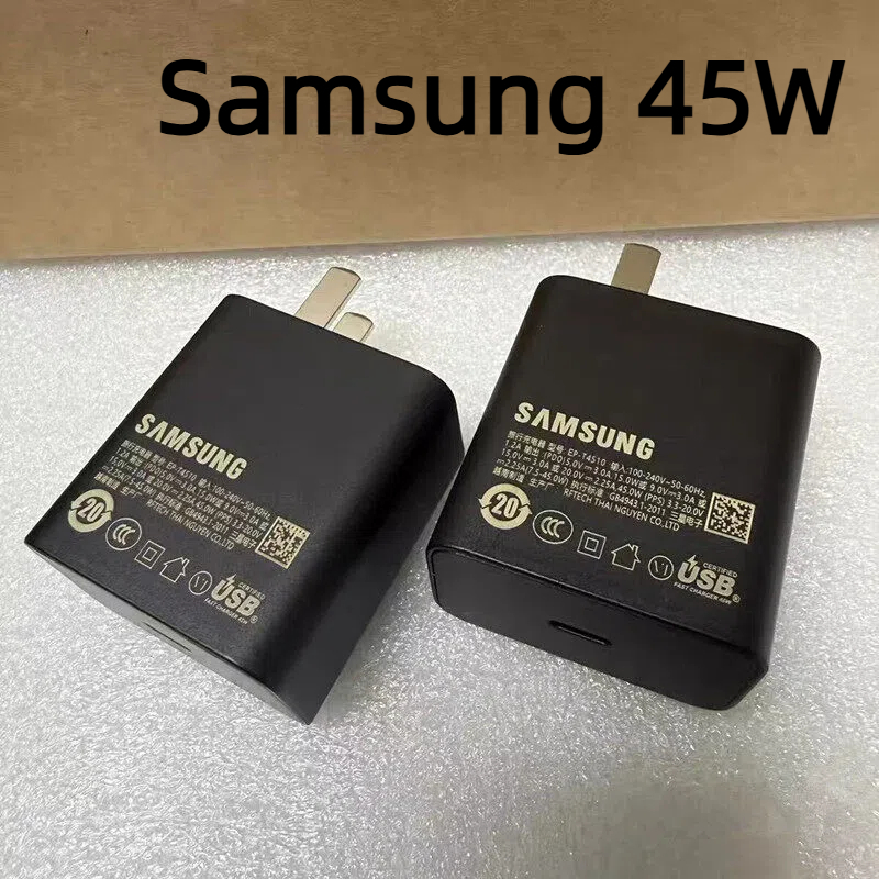 เหมาะสําหรับ Samsung 45w Charger Original สําหรับ Note20/s20/s21/Note10 สายชาร์จ Samsung 5A TypeC Su