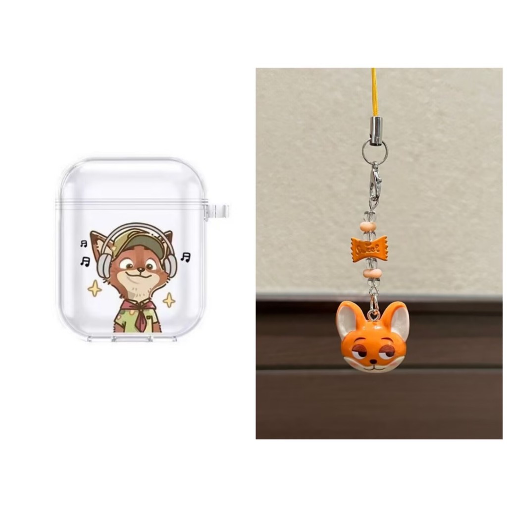 เคสหูฟัง Fox เหมาะสําหรับ Airpods Pro, Airpods 4, Airpods Pro3 เคสป้องกันหูฟังกันกระแทก