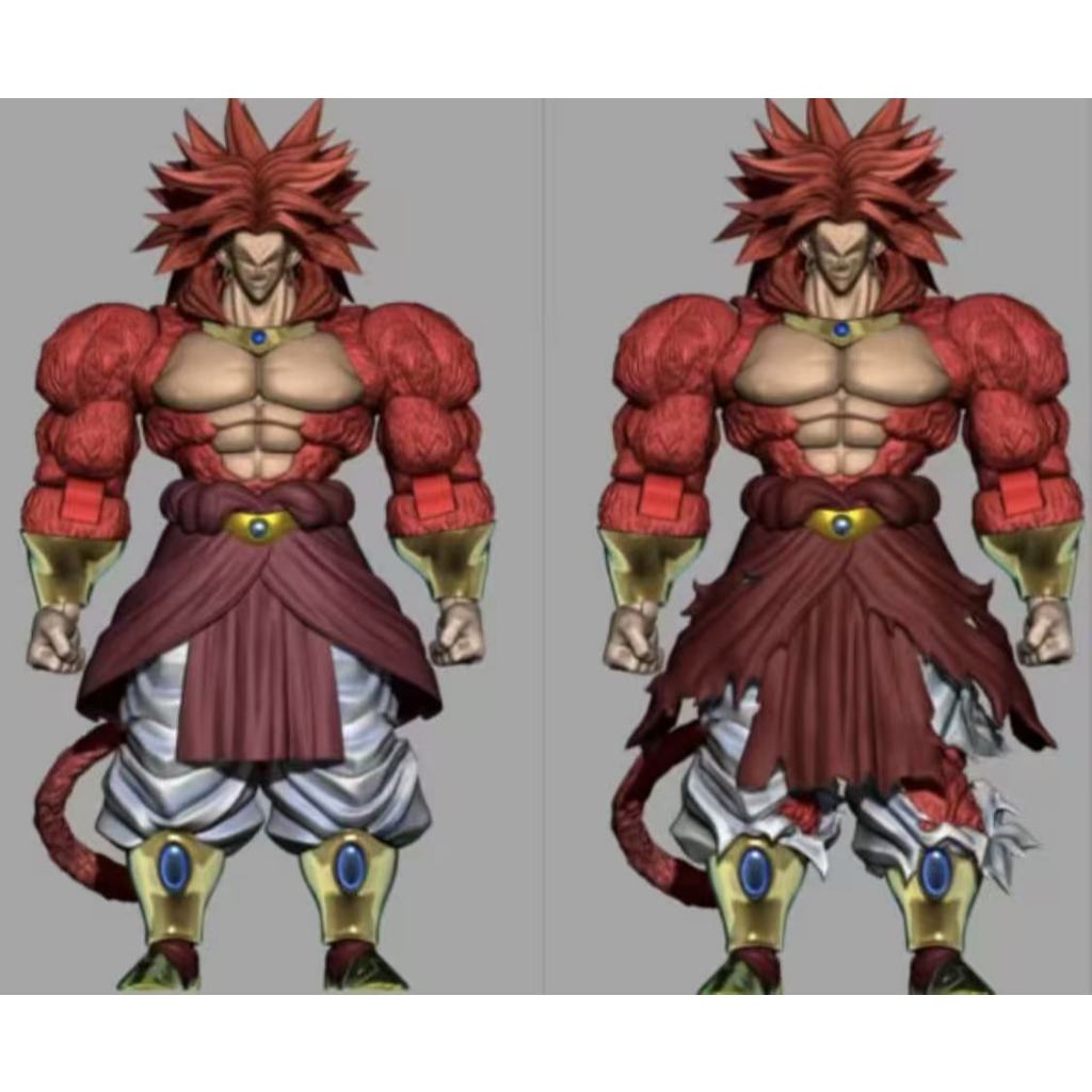 ZT Broly, Super Saiyan 4 Broly, Dragon Ball, รูปประกบ