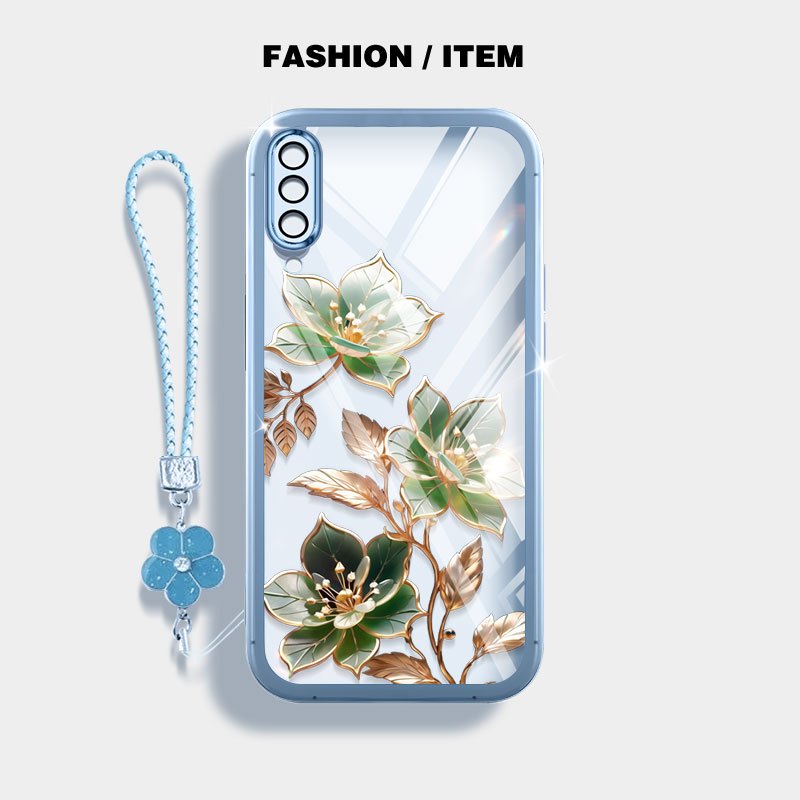 YBD Clear สําหรับ Samsung Galaxy A50 A50S A30S A307 A03S A02S M02S A025 A307 หรูหรา Golden Watanabe 